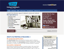 Tablet Screenshot of lyleprinting.com